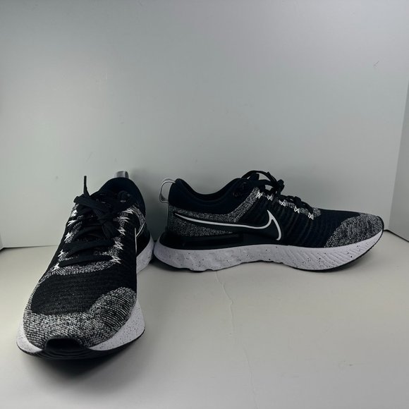 Nike React Infinity Run FK 2 Men's Shoes "Oreo" Black White CT2357-101 - Picture 5 of 12